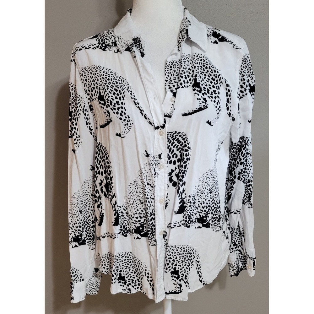 Jane & Delancey Big Cat Button-Down Shirt